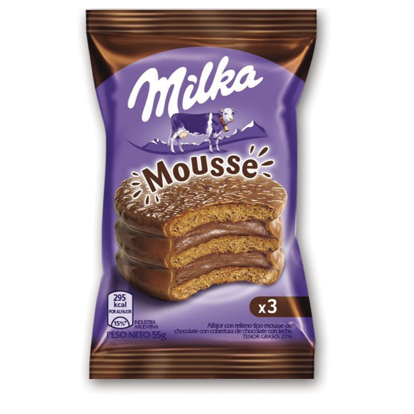 Alfajor Milka Mousse Negro