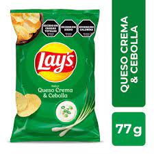 Lays Queso Crema Y Cebolla 77gs