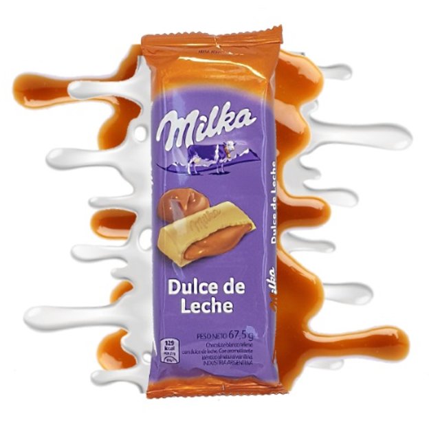 Milka Relleno Dulce De Leche Blanco  67 Gs