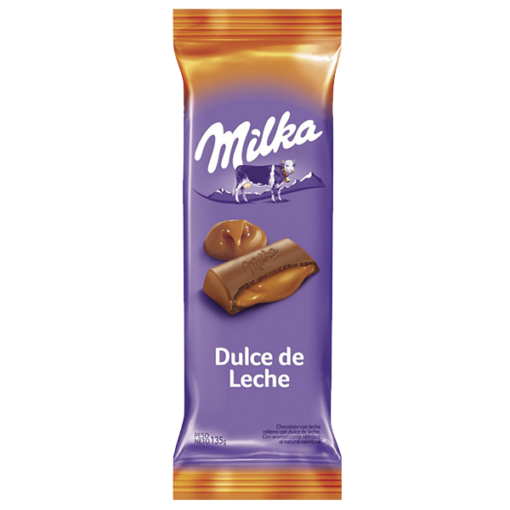 Milka Relleno Dulce De Leche Negro 135grs