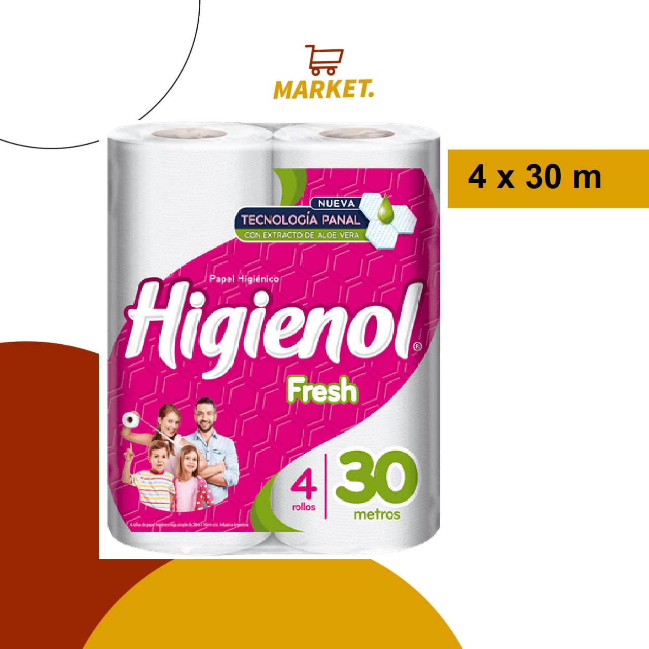 Papel Hig. Higienol Fresh 4x30m