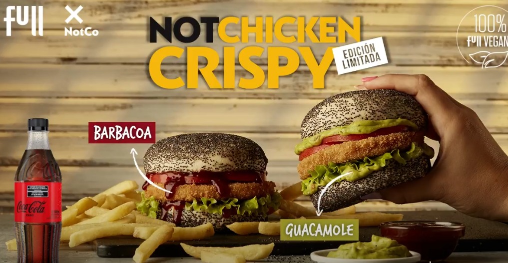 Combo Hamburguesa Not Chicken Guacamole