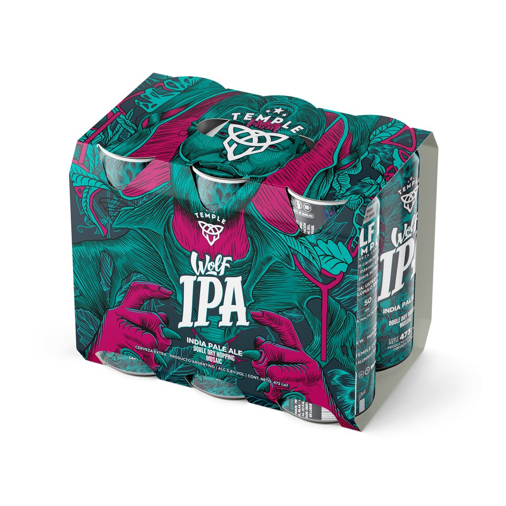 Sixpack Temple Ipa 473cc