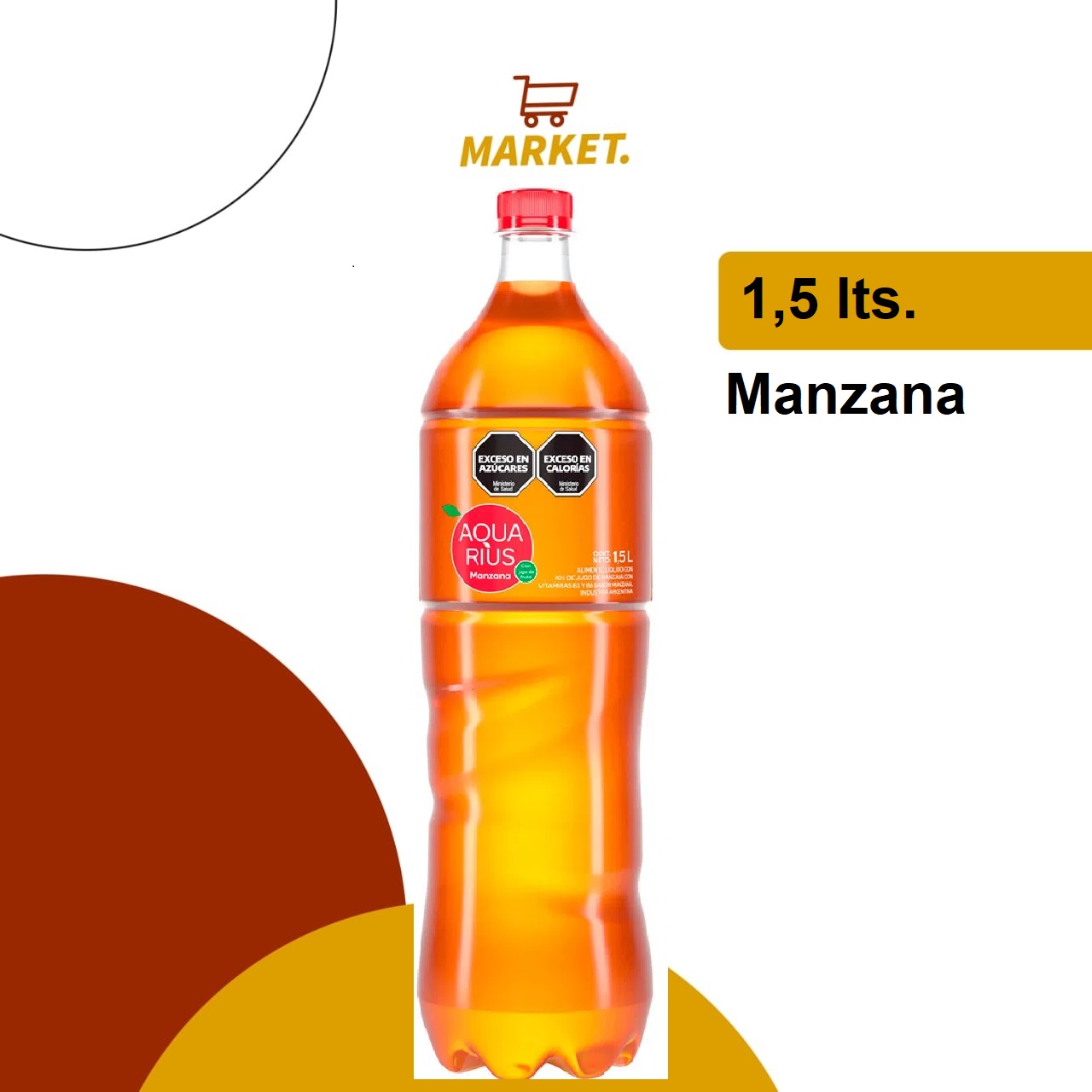 Aquarius Manzana 1,5 Lt