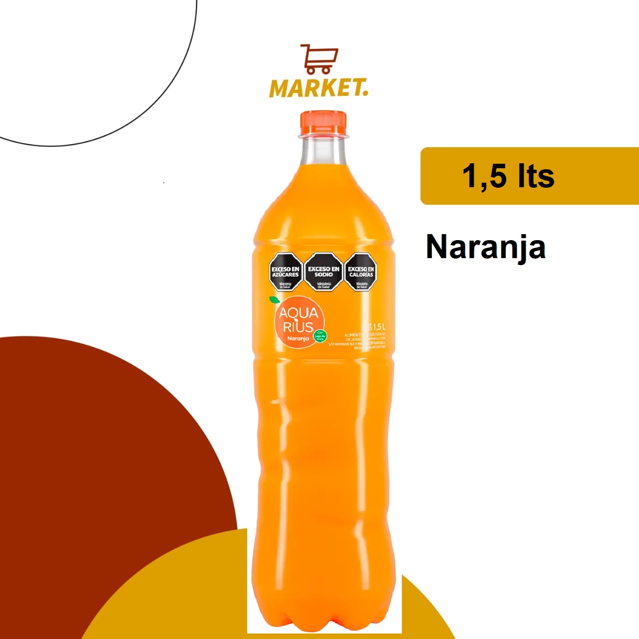 Aquarius Naranja 1,5 Lt