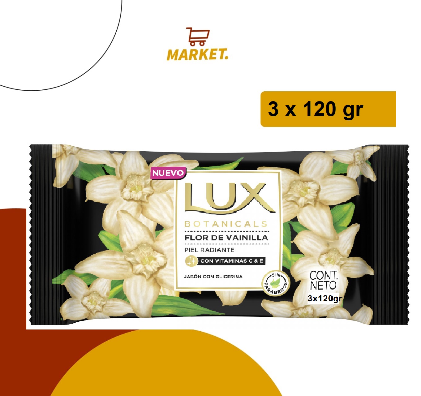 Jabon Lux Botanicals  3x120gr