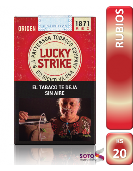 Lucky Strike Origen Red Comun 20 Unidades
