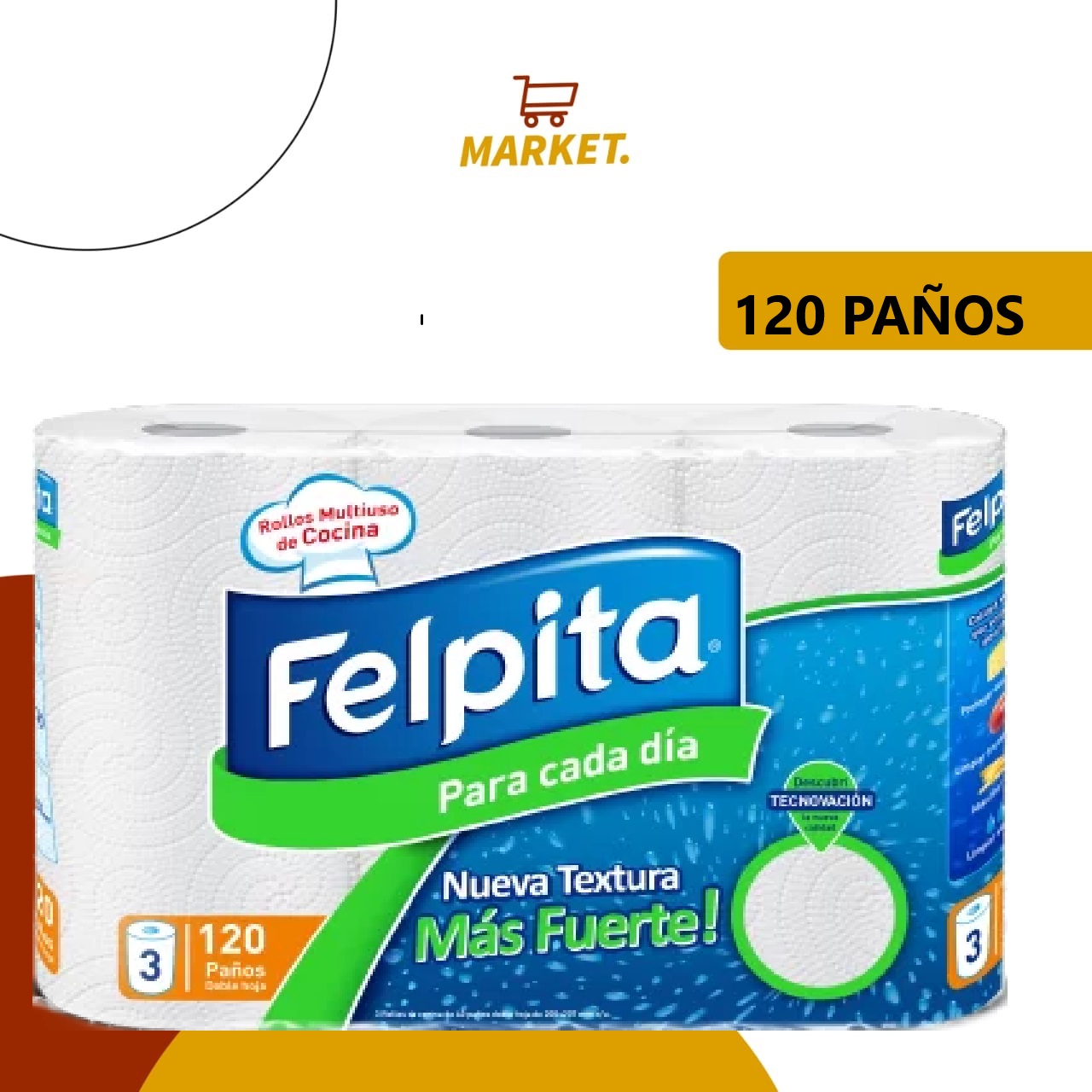 Rollos Cocina Felpita 120 Paños
