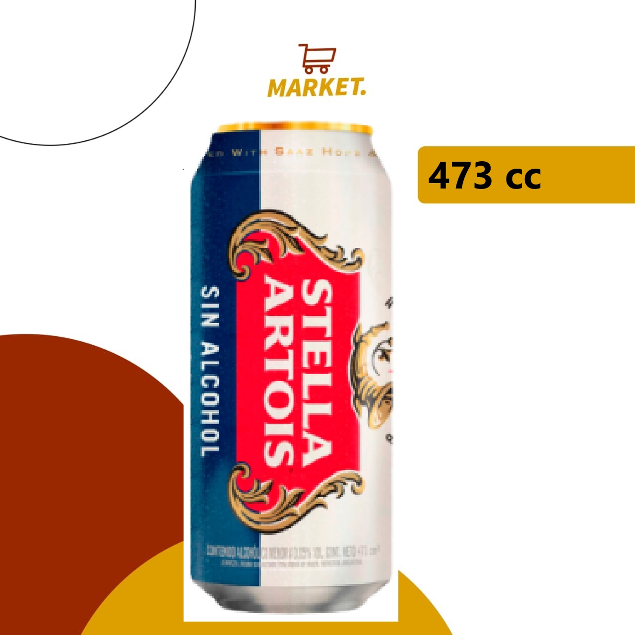 Lata Stella Artois Sin Alcohol 473cc