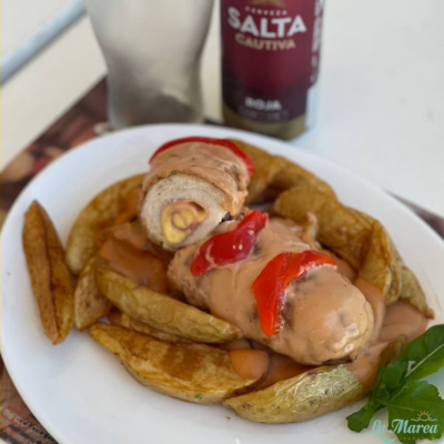 Pastora con Papas Rústicas