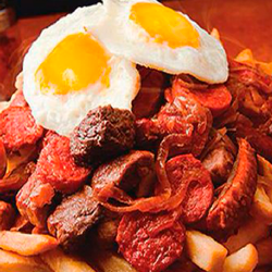 Papas Chorrillanas Para Dos
