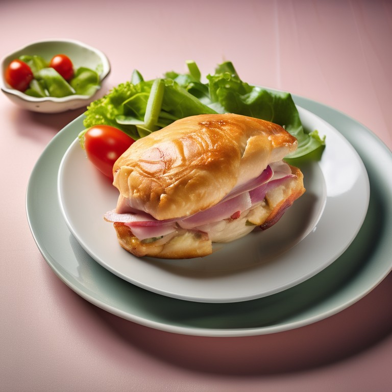 Sandwich Pechuga Jamon Y Queso