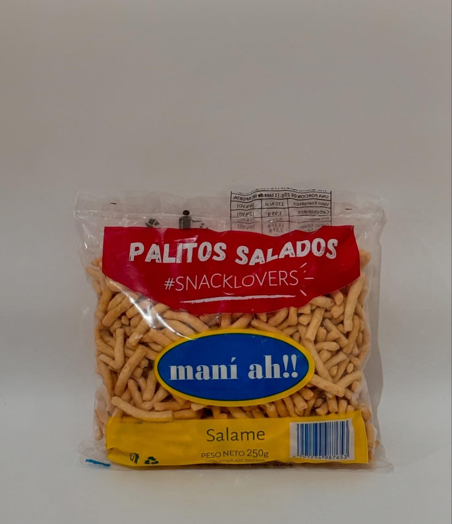 Palitos Salados, Maní Ah!! 250gr