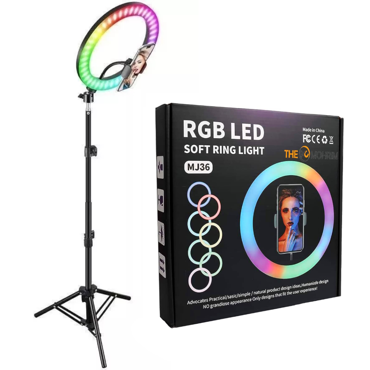 Aro Led 14" Rgb Con Tripode
