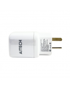 Cargador De Pared Aitech 45w Carga Rápida 2 Puertos Usb + Tipo C
