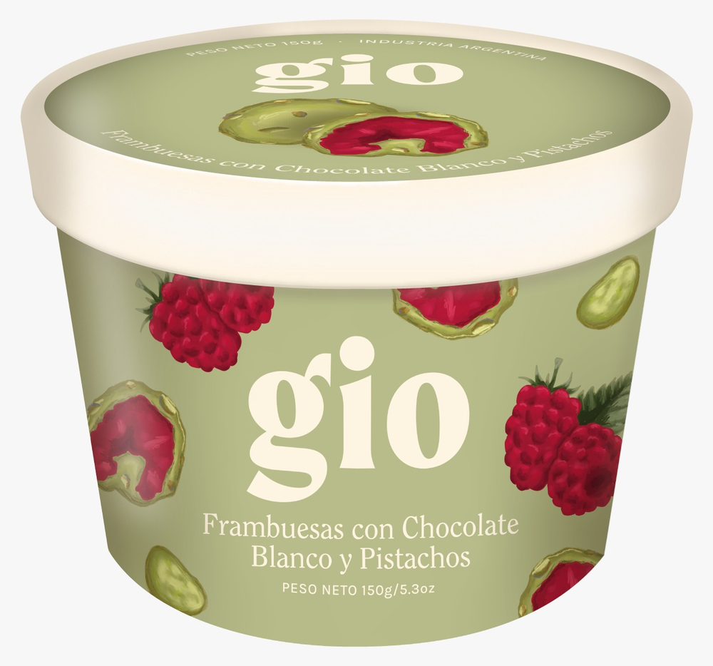 Frambuesas Con Choco Blanco Y Pistacho