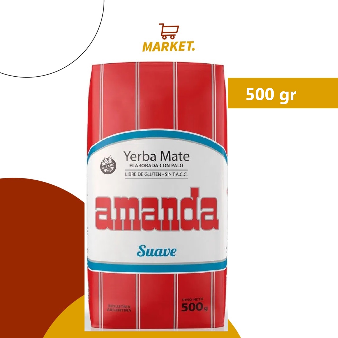 Yerba Amanda Suave 500 Gr