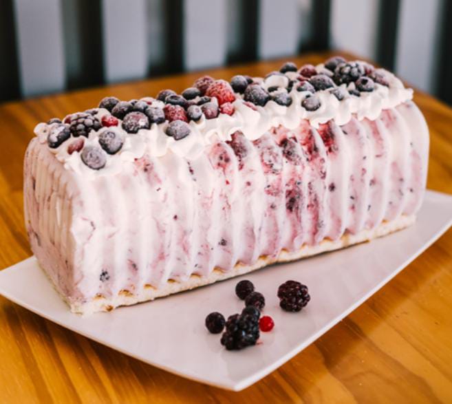 Barra Helada Mascarpone C/frutos Rojos.