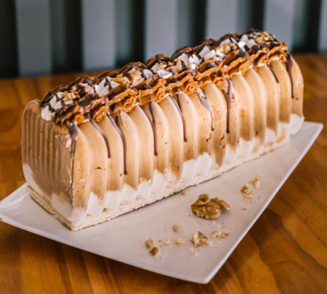 Barra Helada Dulce De Leche Y Nueces.