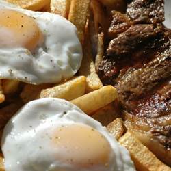 Bife De Costilla Completo A Caballo