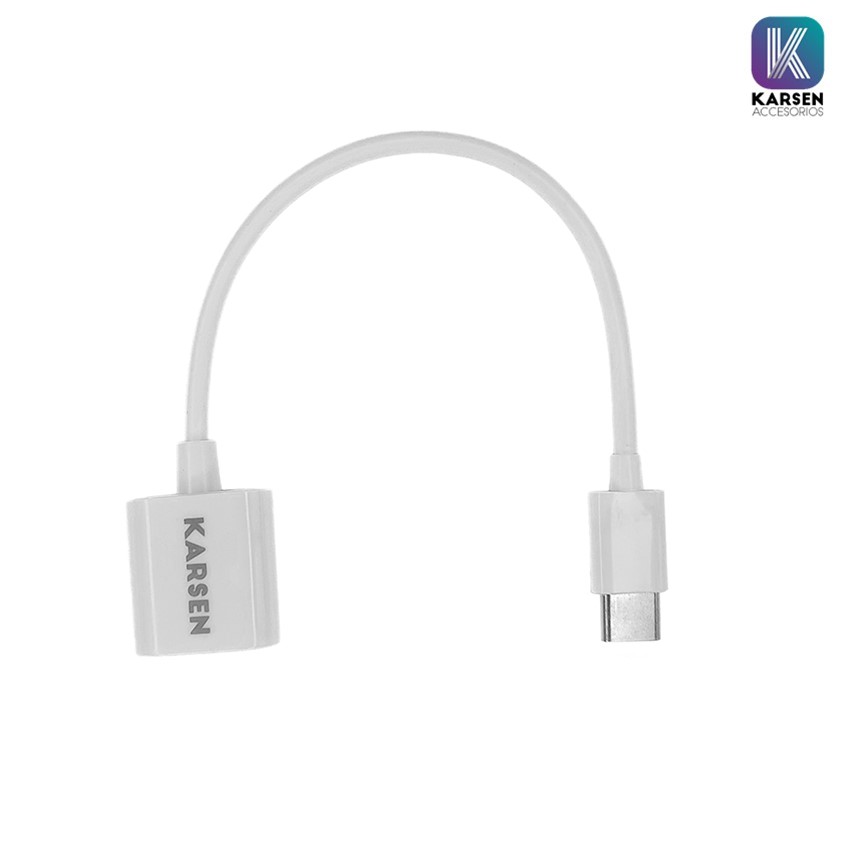 Adaptador Otg - Karsen Tipo C Blanco