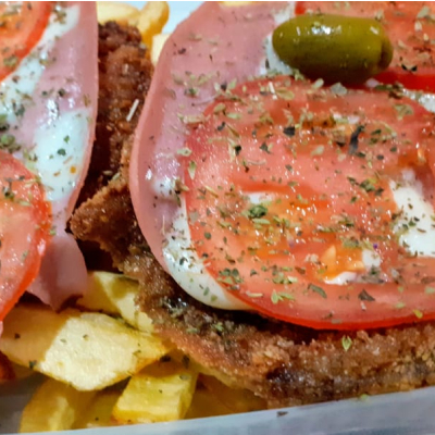 Milanesa Napolitana con Fritas