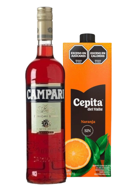 Campari 750ml + Cepita 1l