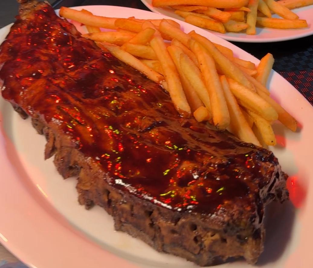 Ribs De Cerdo Con Barbacoa