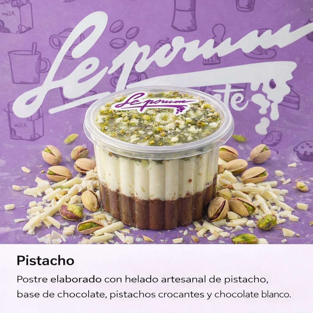 Torta individual de pistacho