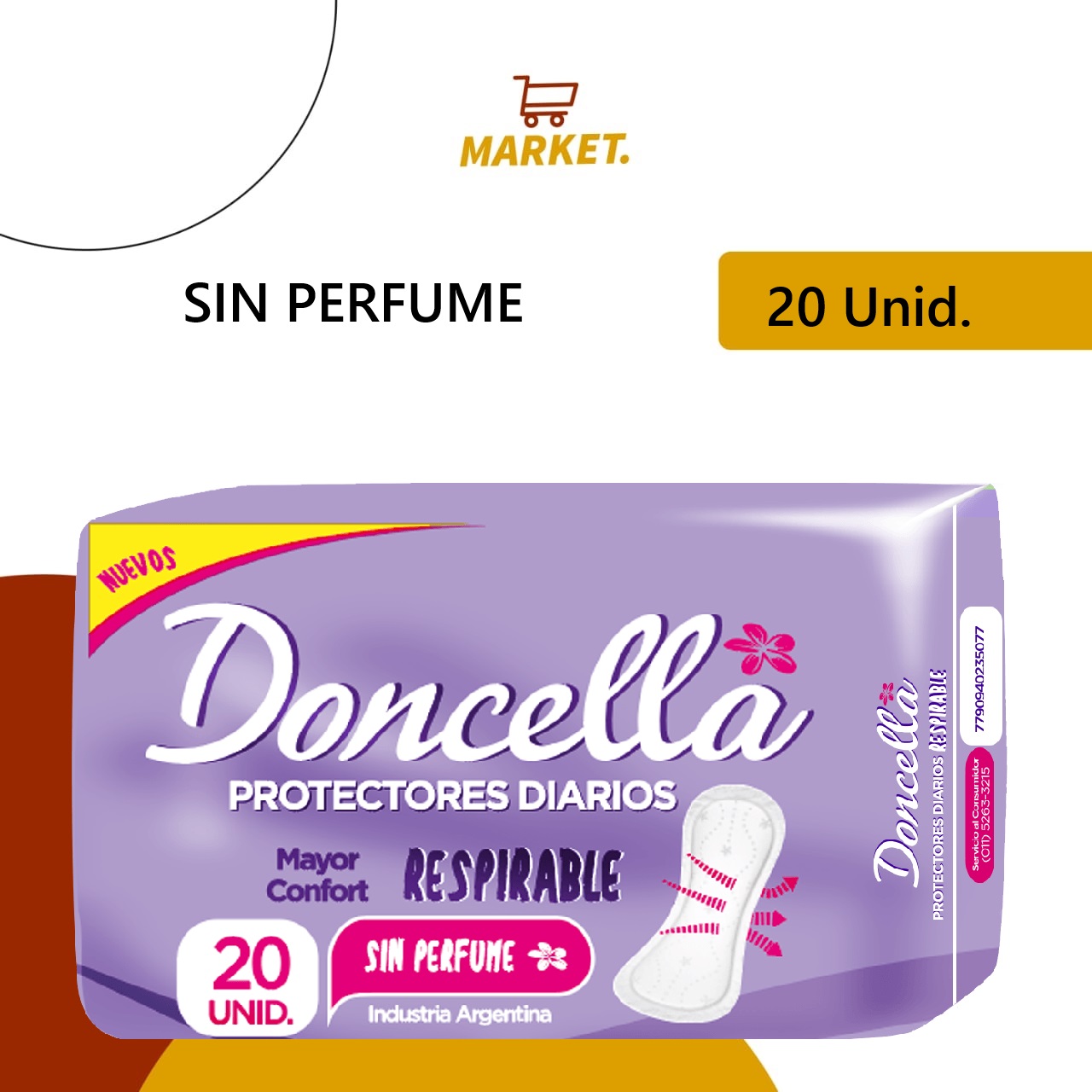 Protectores Diarios Doncella 20u.