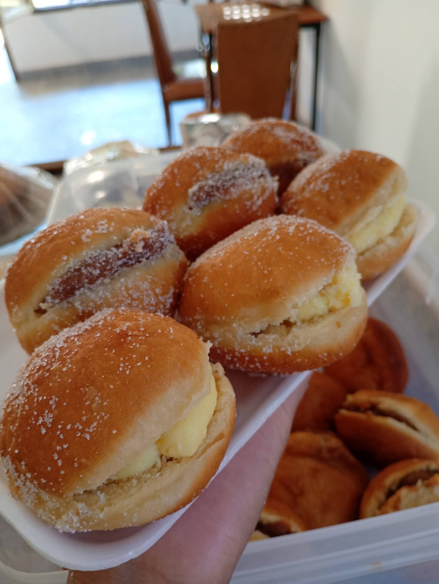 Berlinesas con dulce de leche