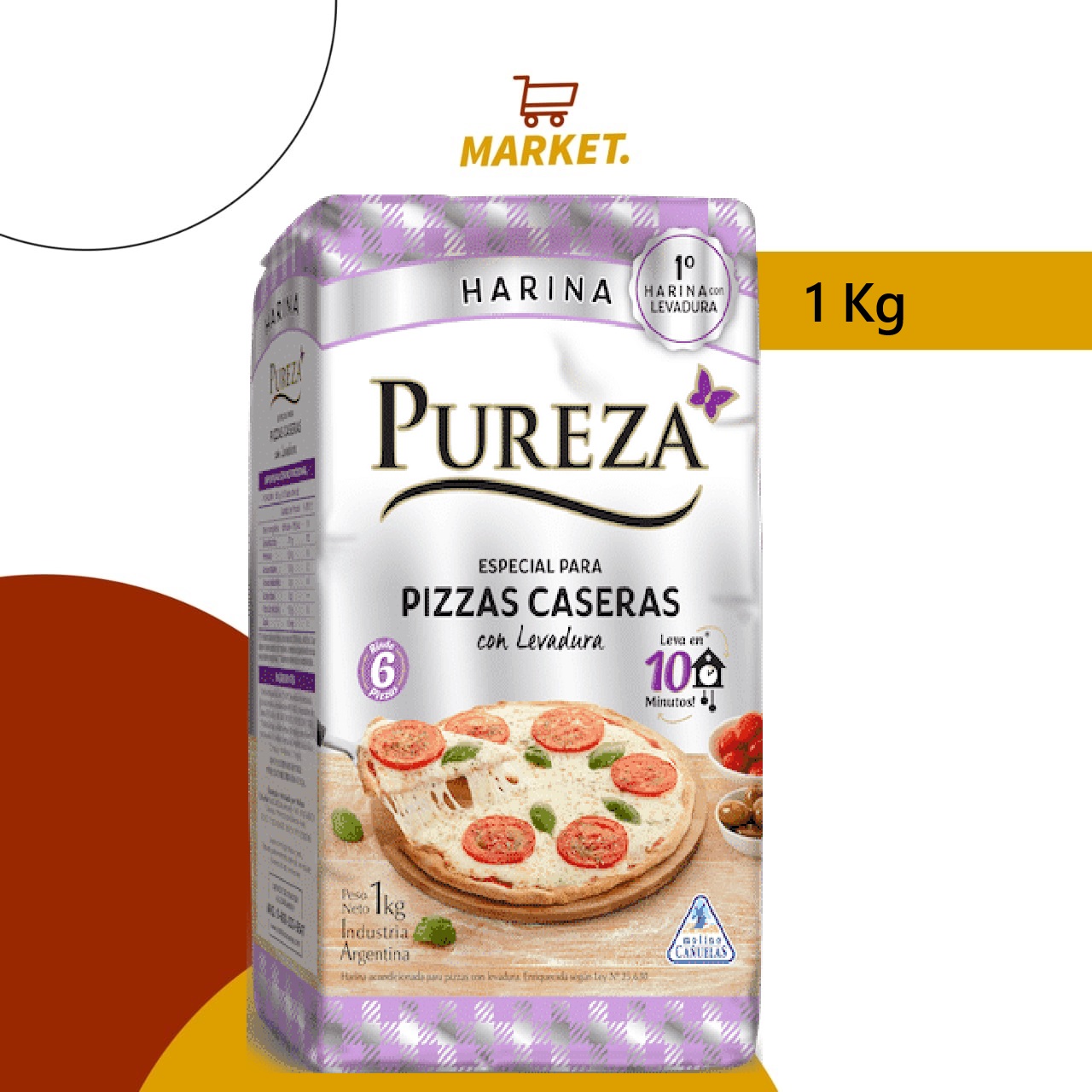 Harina Pureza Pizzas Caseras 1kg
