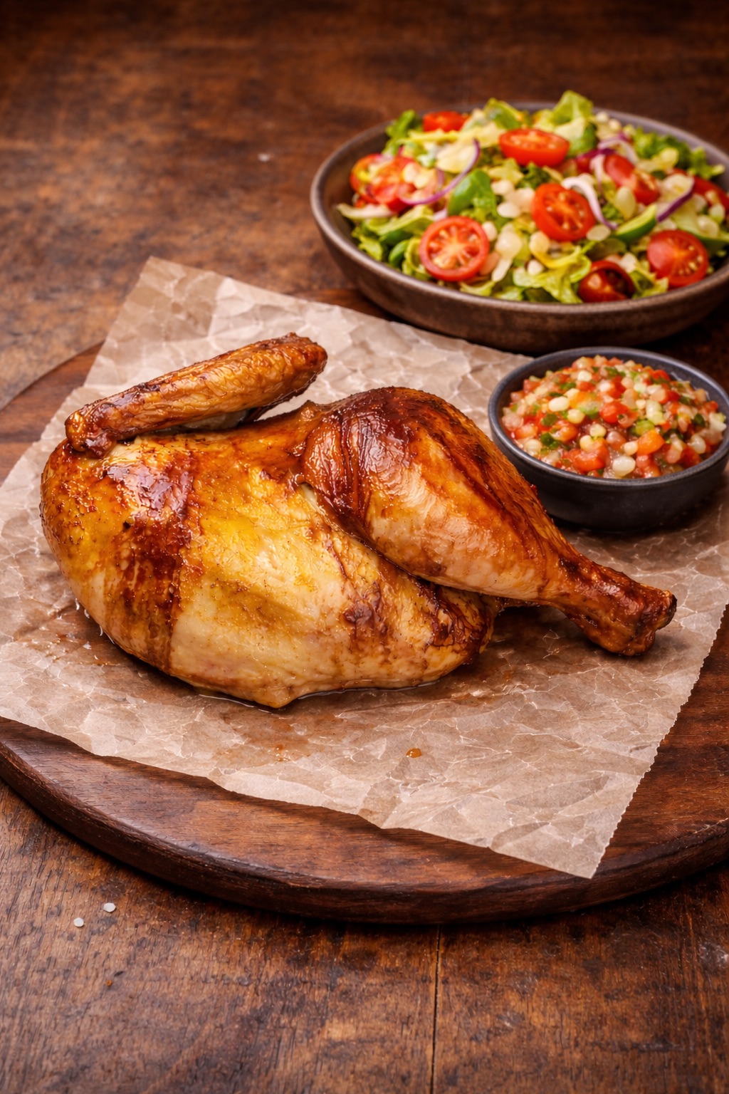 PROMO FIT medio pollo con ensalada