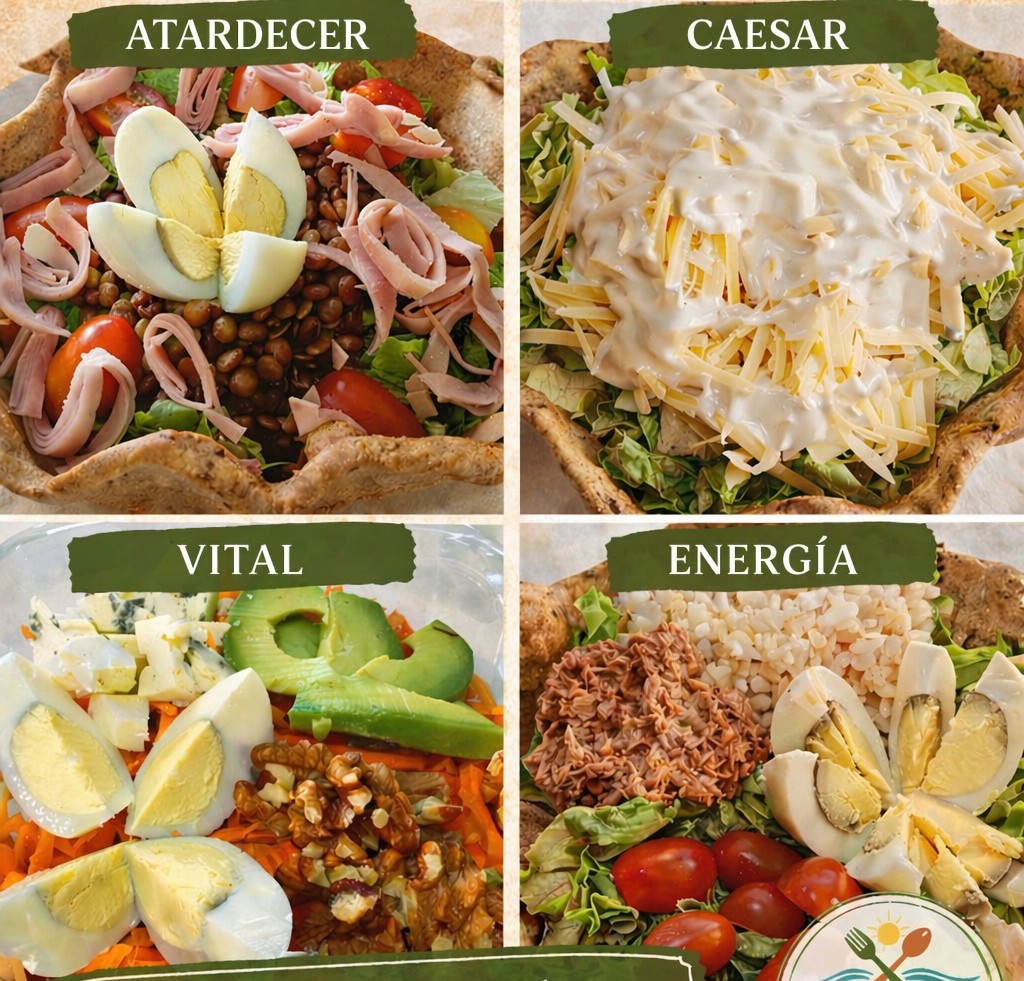 Ensaladas En Ensaladera Comestible