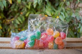 Jelly buttons bolsa transparente