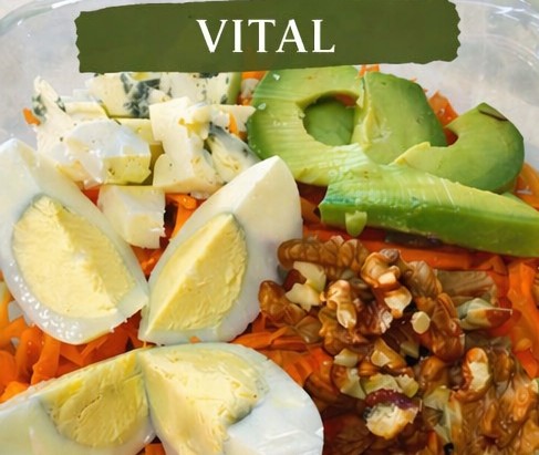 Ensalada Vital en bowl integral comestible