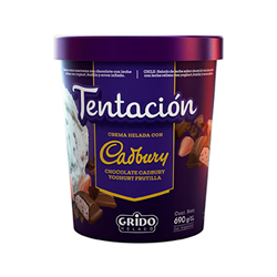 Pote Grido Cadbury con Yogurt de Frutilla (1lt.)