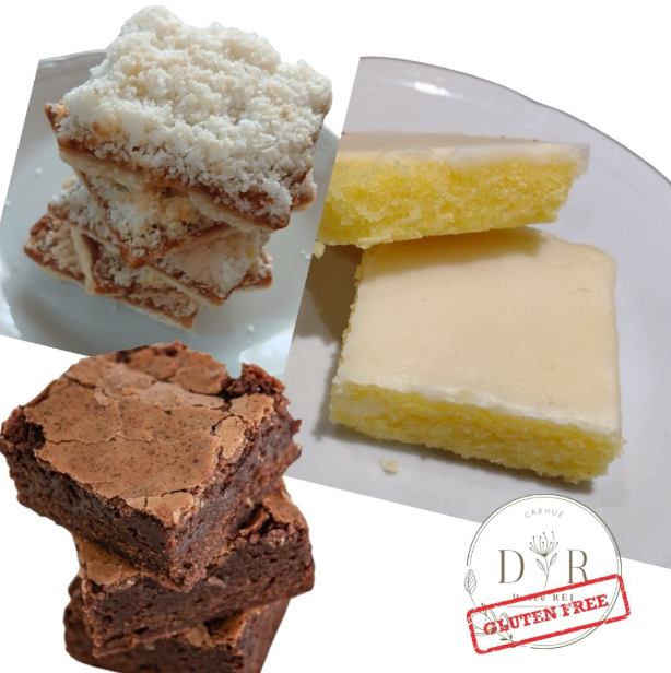 6 Cuadraditos Dulces Sin Tacc Surtidos