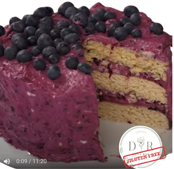 Torta De Limón Y Arándanos Sin Tacc