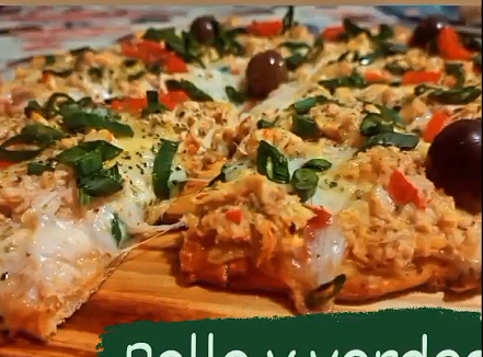 Pizza Pollo Y Verdeo