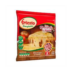 Pizza con Jamón (8 porciones)