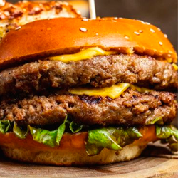 Hamburguesa Doble Carne + Papas Fritas