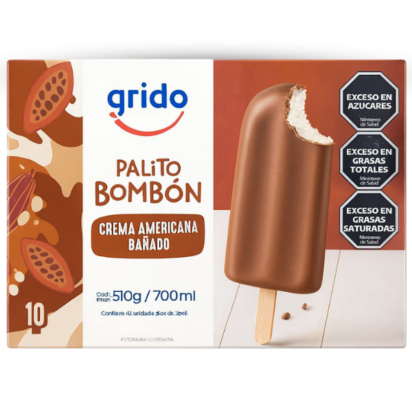 Palito Bombón De Crema Americana (caja 10 Unidades)