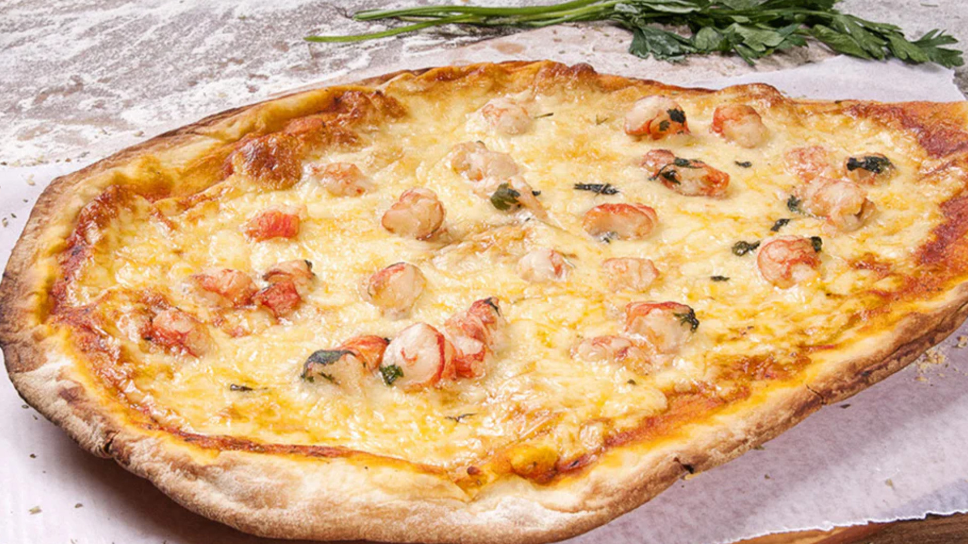 Pizza A La Parrilla De Jamón