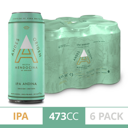 Pack Cerveza Andes Origen IPA Lata 473cc (6 unidades)