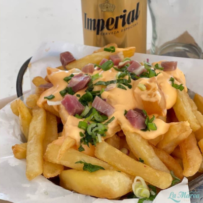 Papas con Cheddar & Panceta