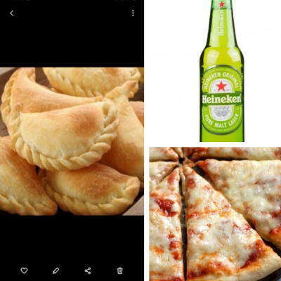 Pizza Muzzarella + 6 Empanadas + Cerveza 1L