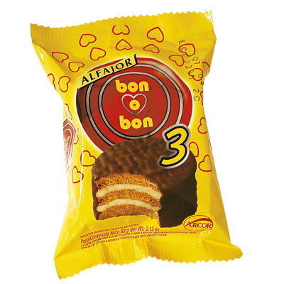 Alfajor Bon o Bon Triple 60gr.