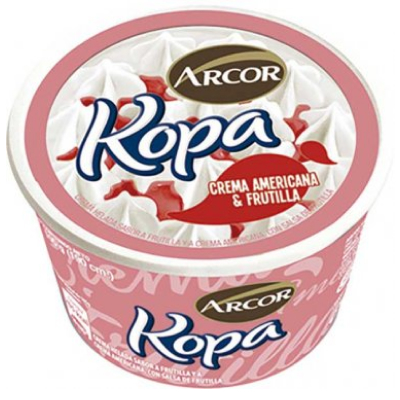 Helado Kopa Frutilla & Americana