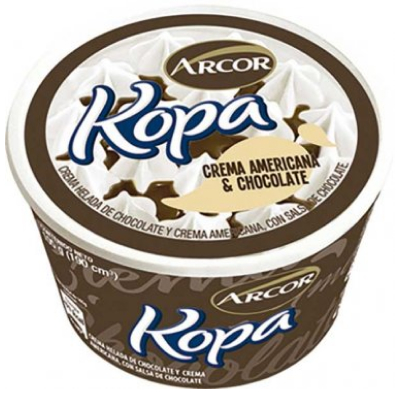 Helado Kopa Americana y Chocolate